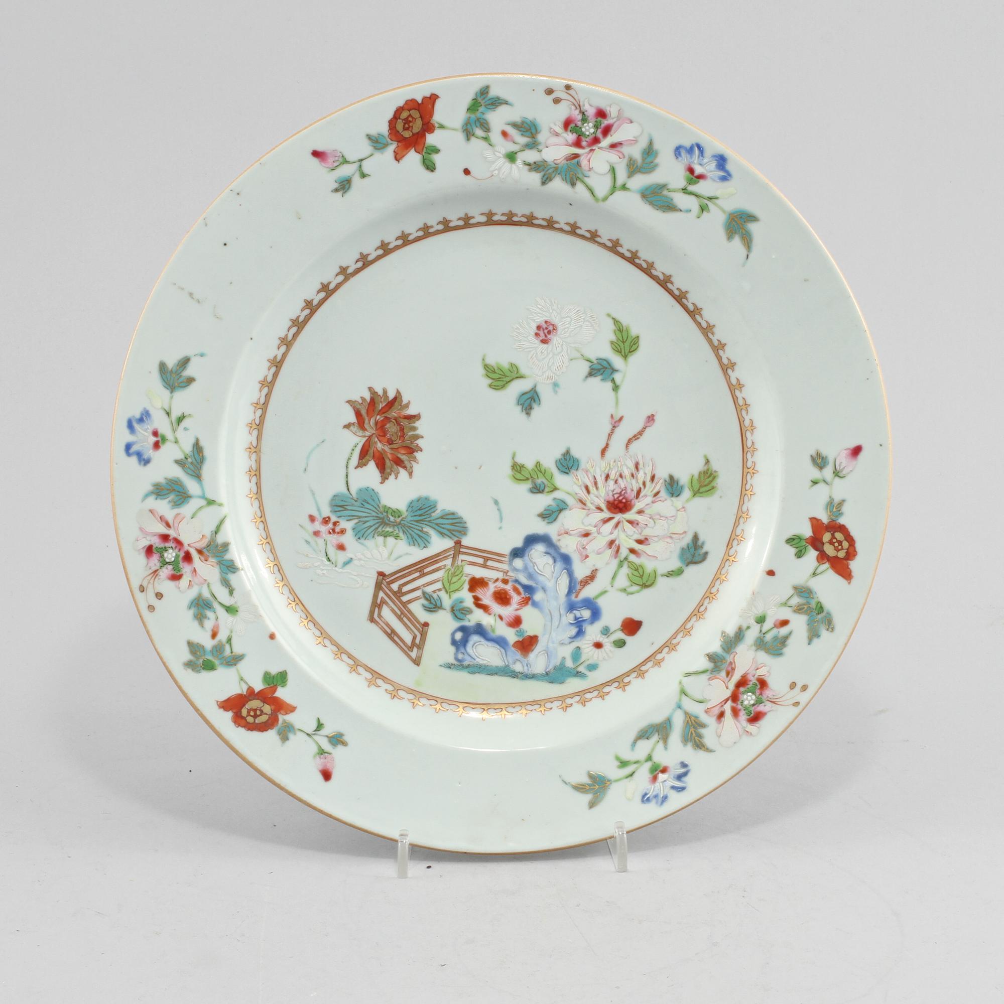 TALLRIK, porslin, Kina, 1700/1800-tal.