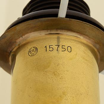 Harald Notini, or Uno Westerberg, a brass floor lamp, model 15750, Arvid Böhlmarks Lamp Factory, Stockholm, 1950s.