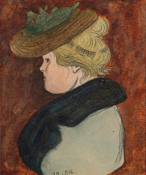 IVAR AROSENIUS, watercolor and pencil, signed and dated 02.