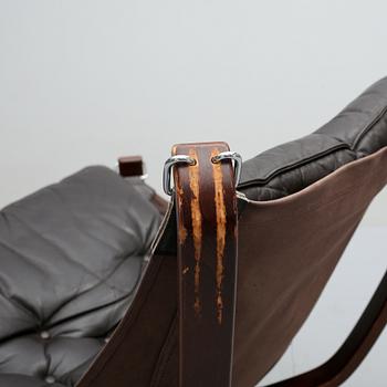 FÅTÖLJER, 2 st, "Falcon chair", Sigurd Russel, Vatne möbler, Norge, 1900-talets andra hälft.