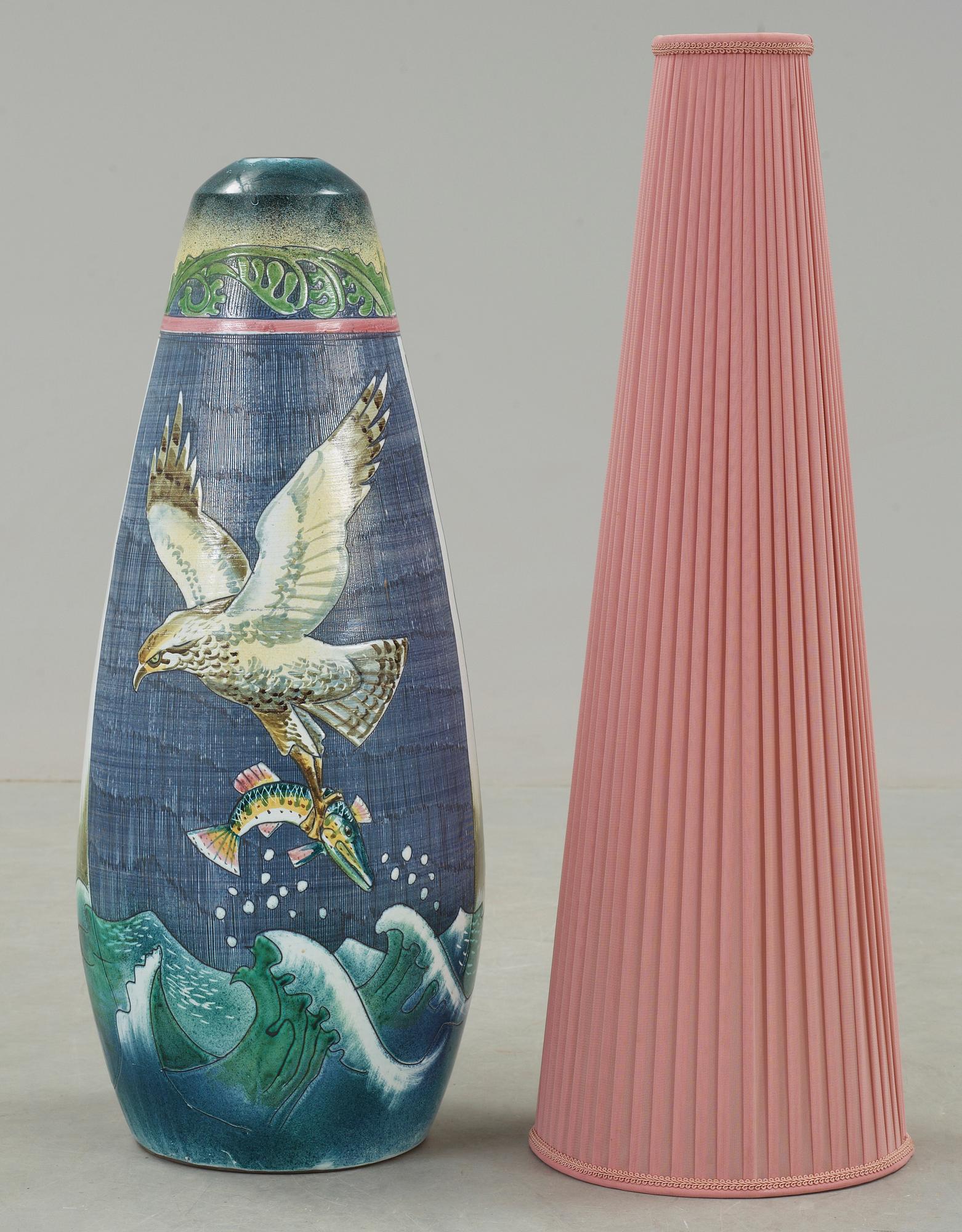 GOLVLAMPA, keramik, Marian Zawadzki, Tilgmans, 1964.