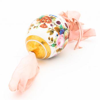 A Russian porcelain Easter egg, from the time of Nicholas I (1825–1855).