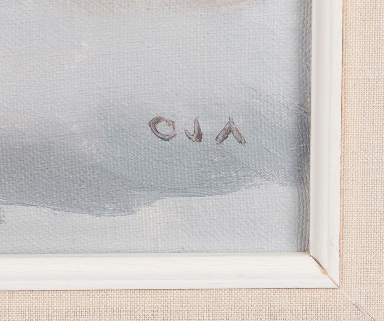 ONNI OJA, oil on canvas, signed, a ergo marked 1980.