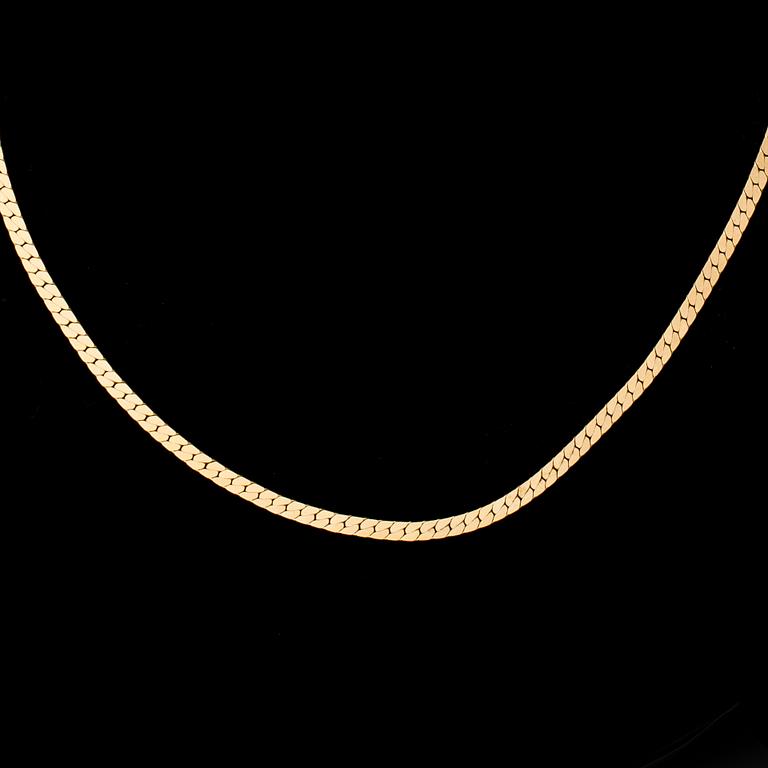 HALSKED, 14K guld. Vikt ca 29 g.
