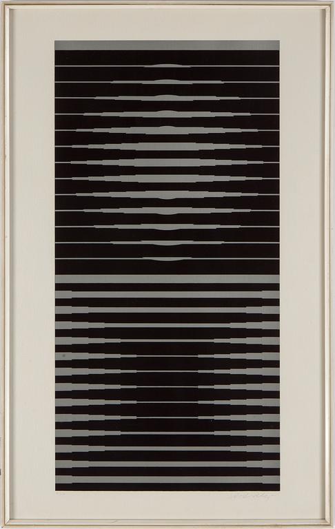 VICTOR VASARELY, a serigraph,  numbered 85/150. Denise René, Paris.