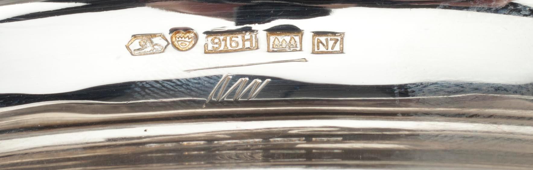 SKÅL, silver 916, Tapio Wirkkala, signerad TW, Kultakeskus, Hämeenlinna 1966.