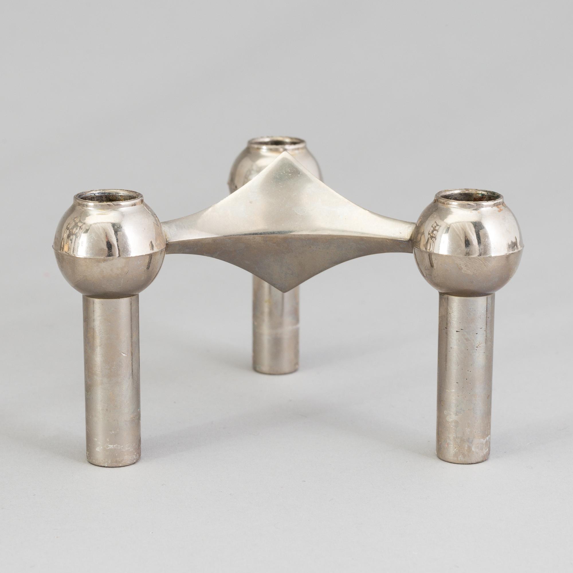 A module candle holder / sculpture by Ceasar Stoffi & Fritz Nagel, BMF, Germany.