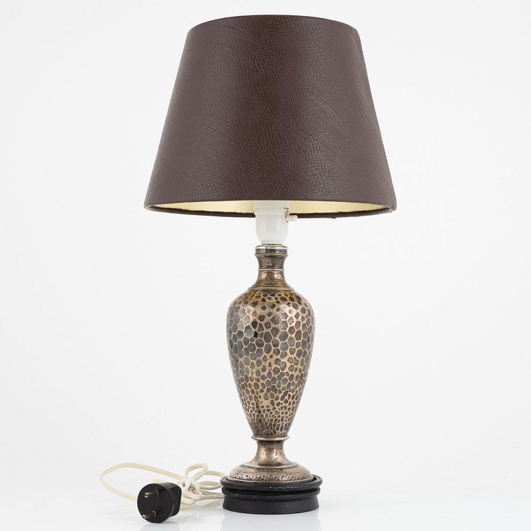 A Danish silver table light, Copenhagen 1897.