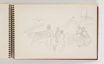 Lotte Laserstein, 10 små skissblock med teckningar.