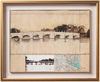 Christo & Jeanne-Claude, "The Pont Neuf Wrapped (Project for Pont Neuf – Paris)".