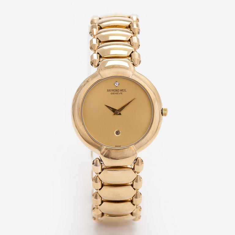 Raymond Weil, rannekello, 31 mm, kultapintainen metalli, kvarts,