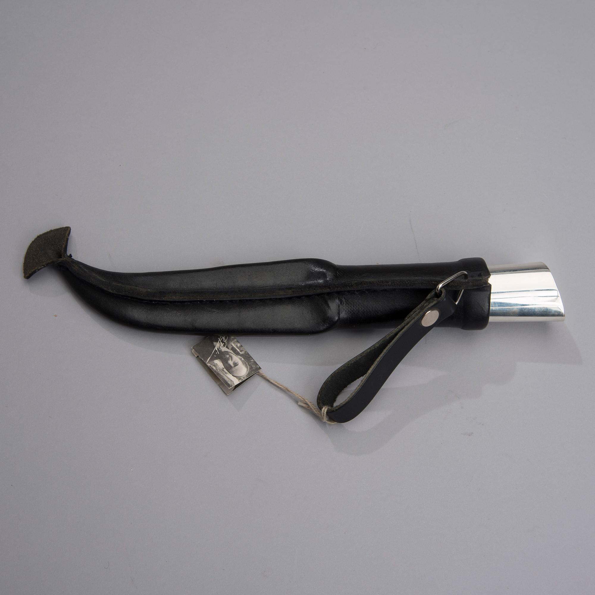 PEKKA PIEKÄINEN, PUUKKO-KNIV, Marttiini, skaft i silver, stämplad 1999.