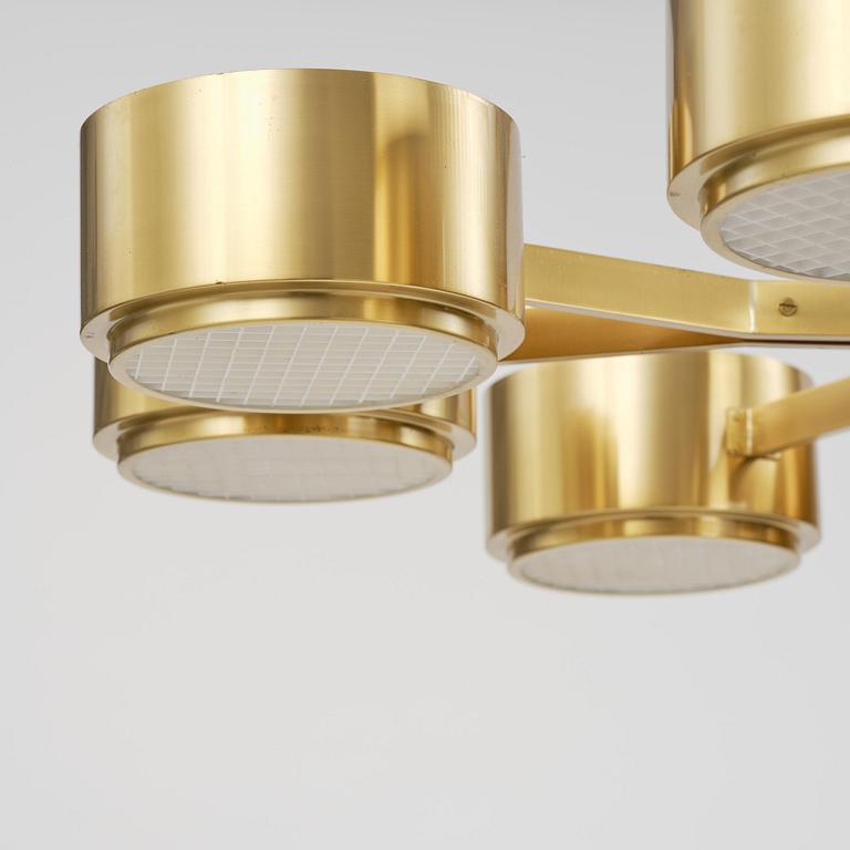 Hans-Agne Jakobsson, taklampa, modell "T 493/8", Hans-Agne Jakobsson AB, Markaryd, 1970-tal.