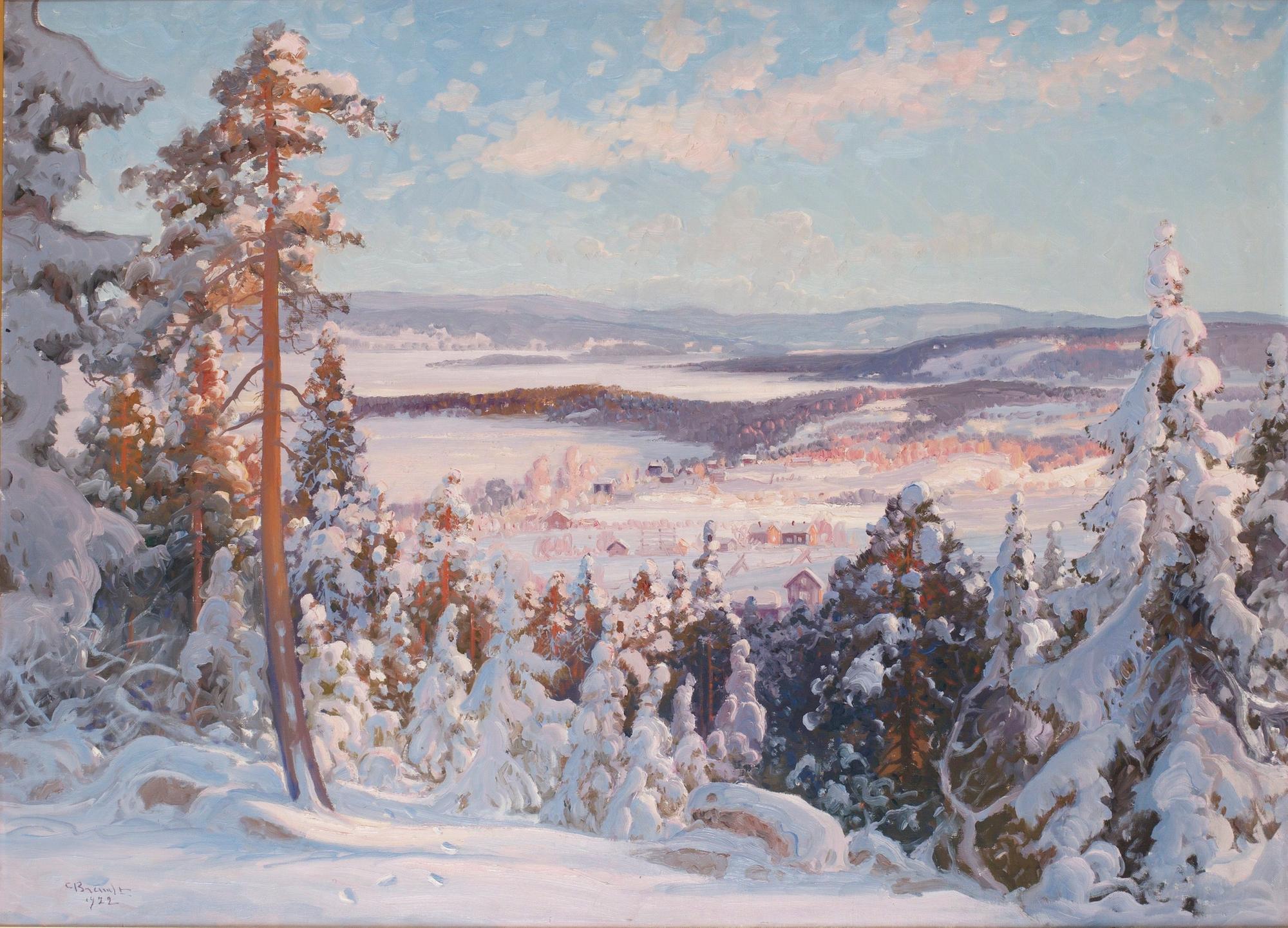 Carl Brandt, Vinterlandskap.