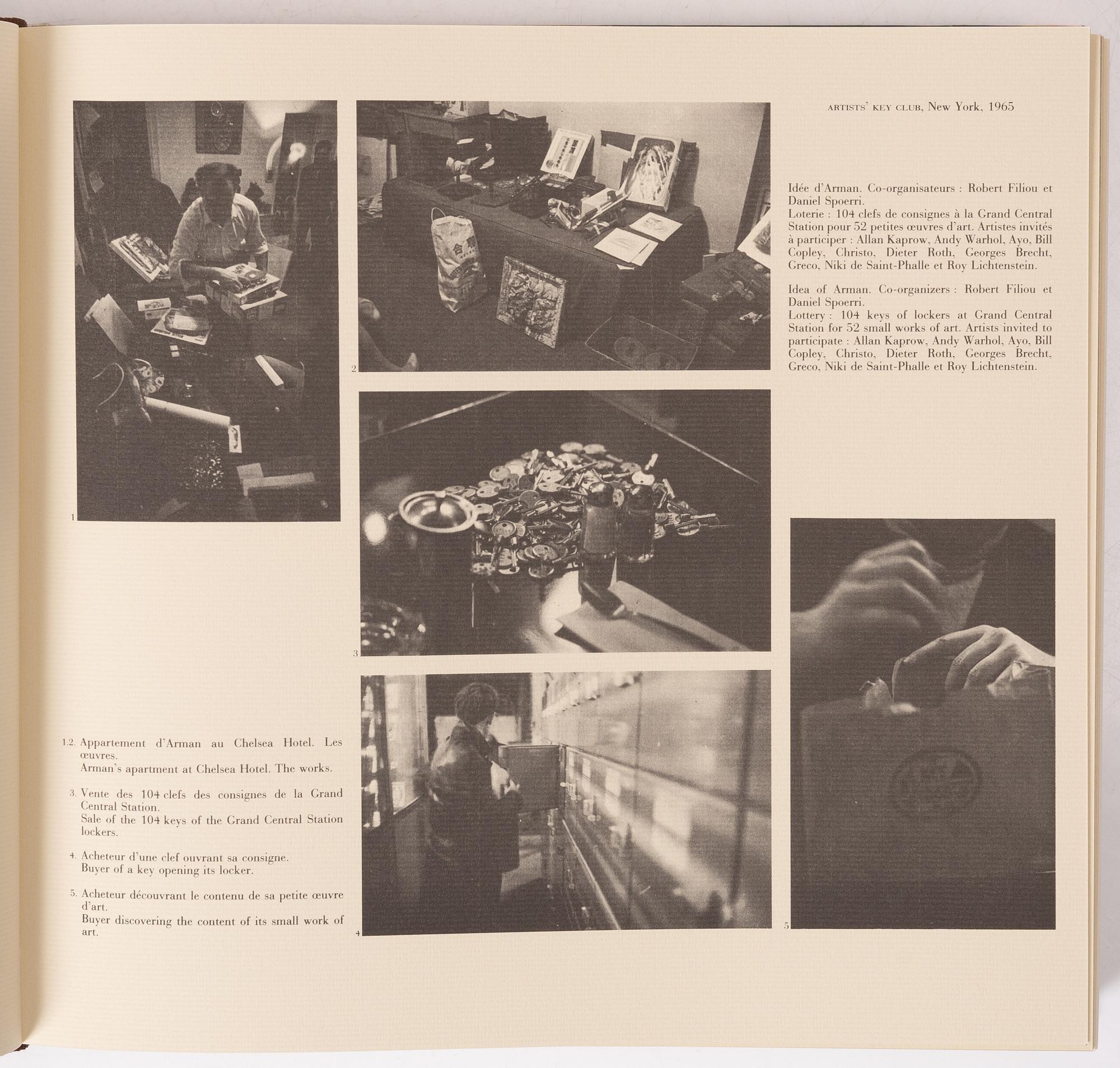 Arman (Armand Pierre Fernandez), FERNANDEZ ARMAN, a book and two signed and numbered lithographs 62/100.