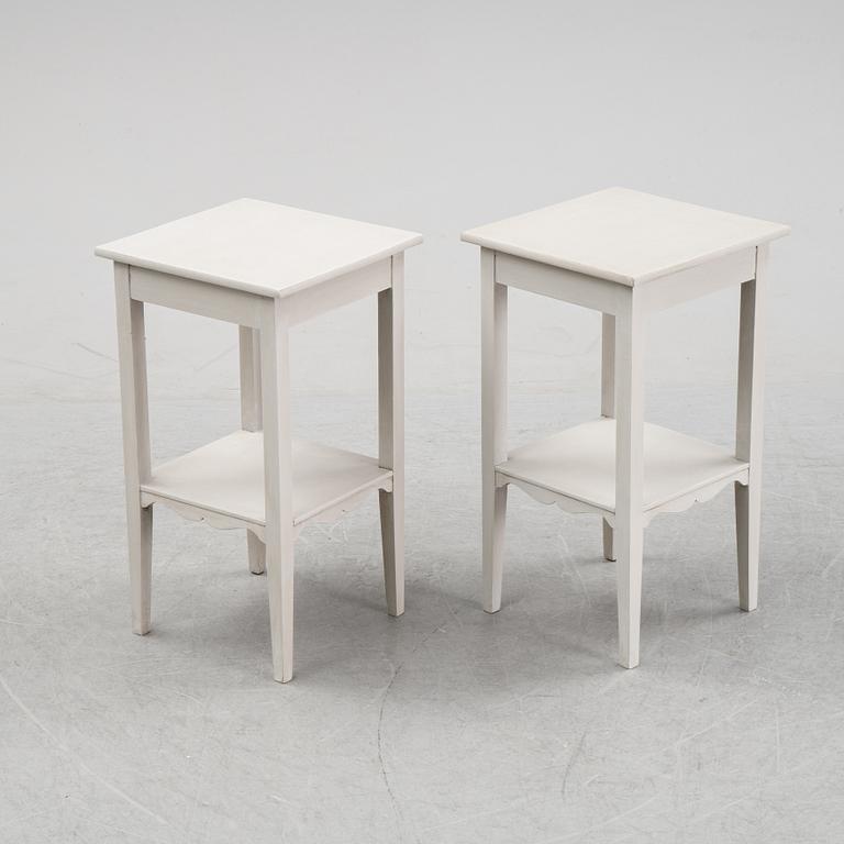 A pair of side tables, 20th Century.