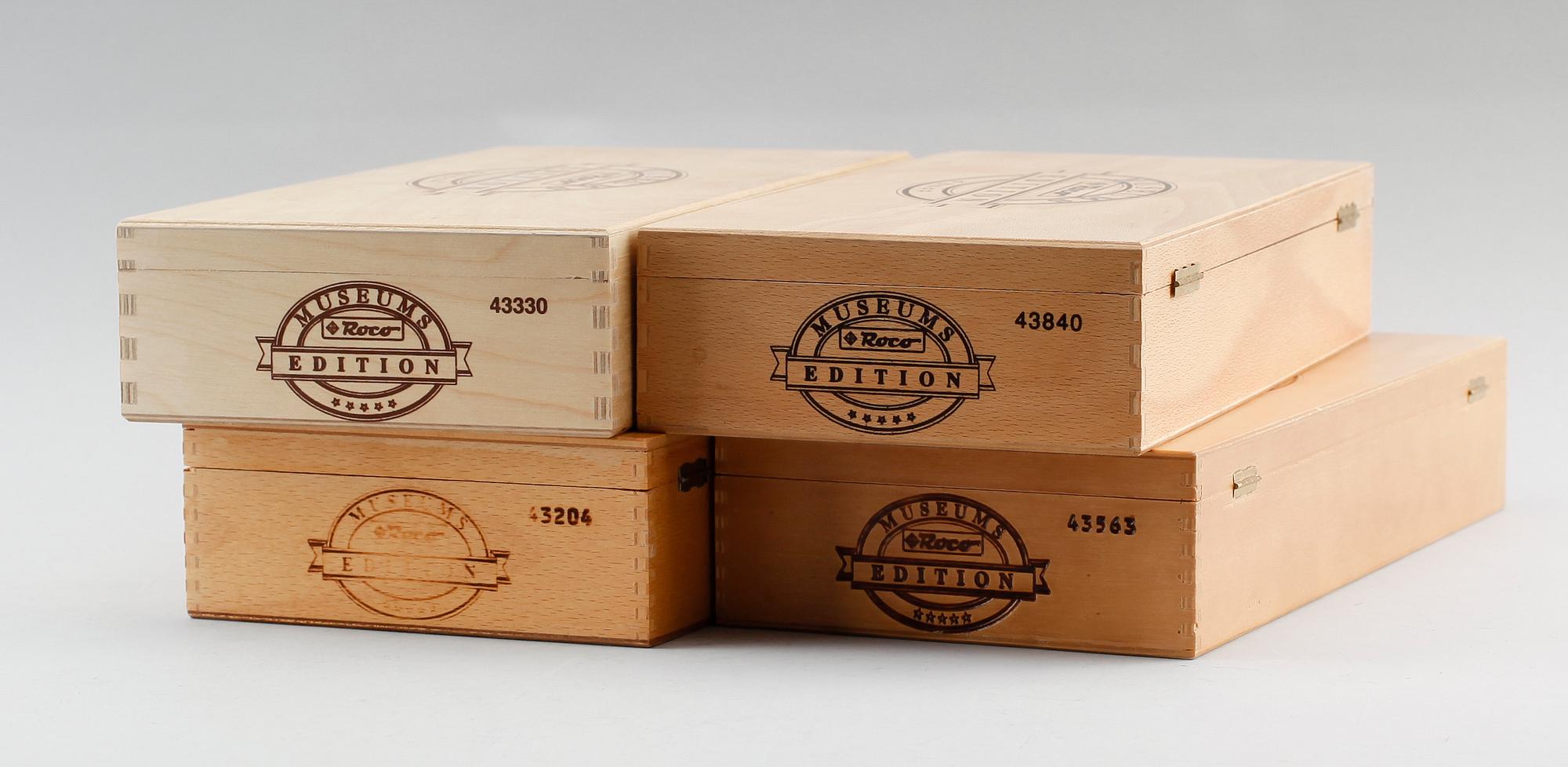 MODELLTÅG, 4 st, Roco, Österrike.