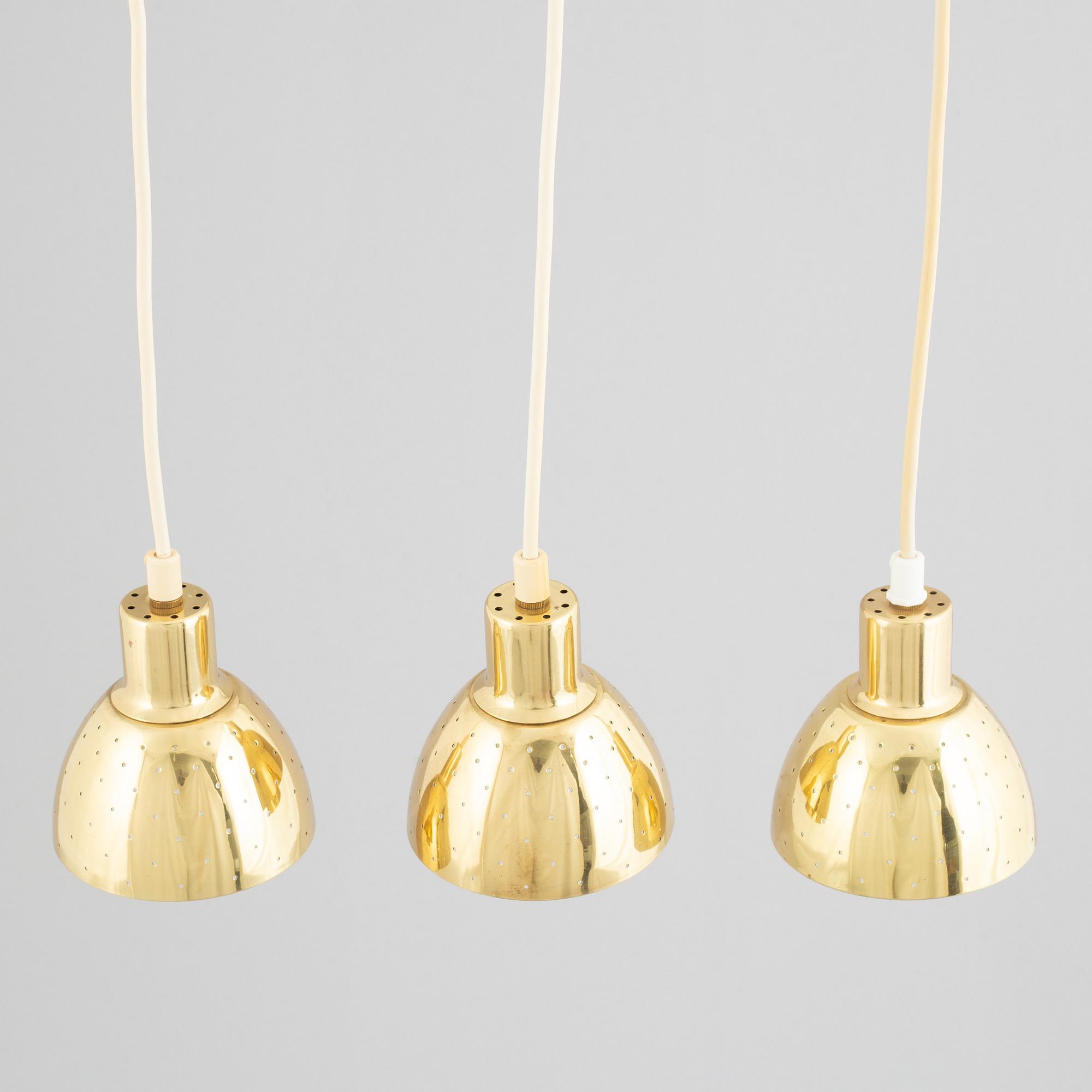 Hans-Agne Jakobsson, three model "T-618" ceiling lamps, Markaryd, Sweden.