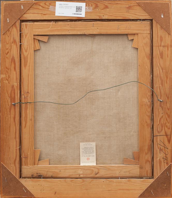 JOHNNY OPPENHEIMER, olja på pannå, signerad.