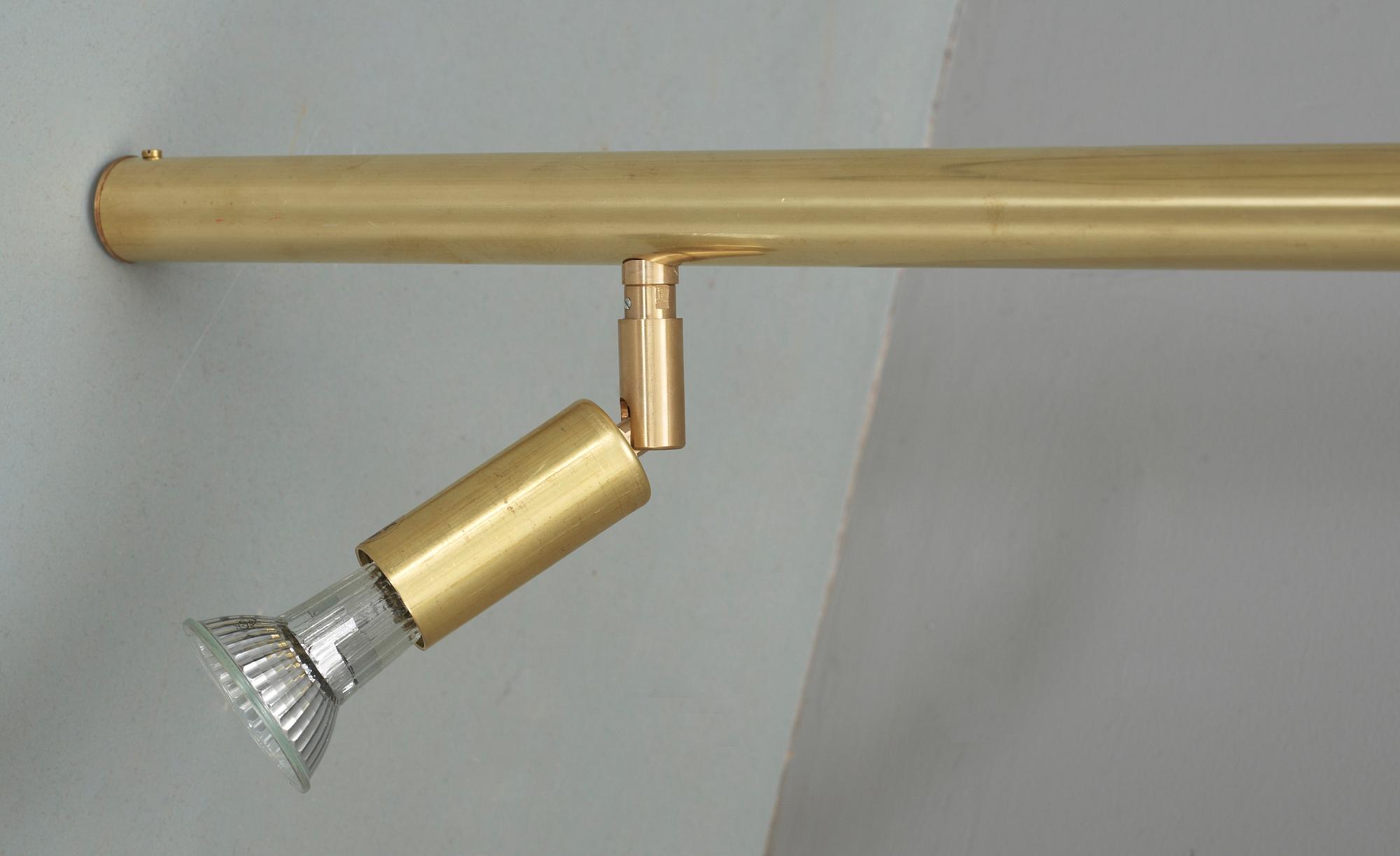 VÄGGLAMPA, mässing, "Star 6", design Jonas Bohlin, Örsjö belysning, inköpt 2014.