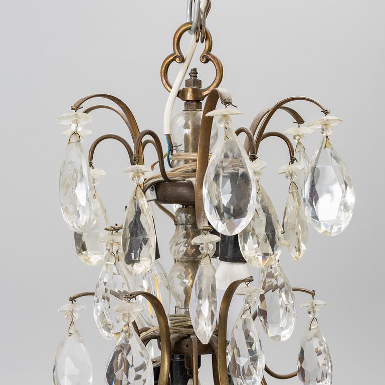 Chandelier, Rococo style, mid-20th century.