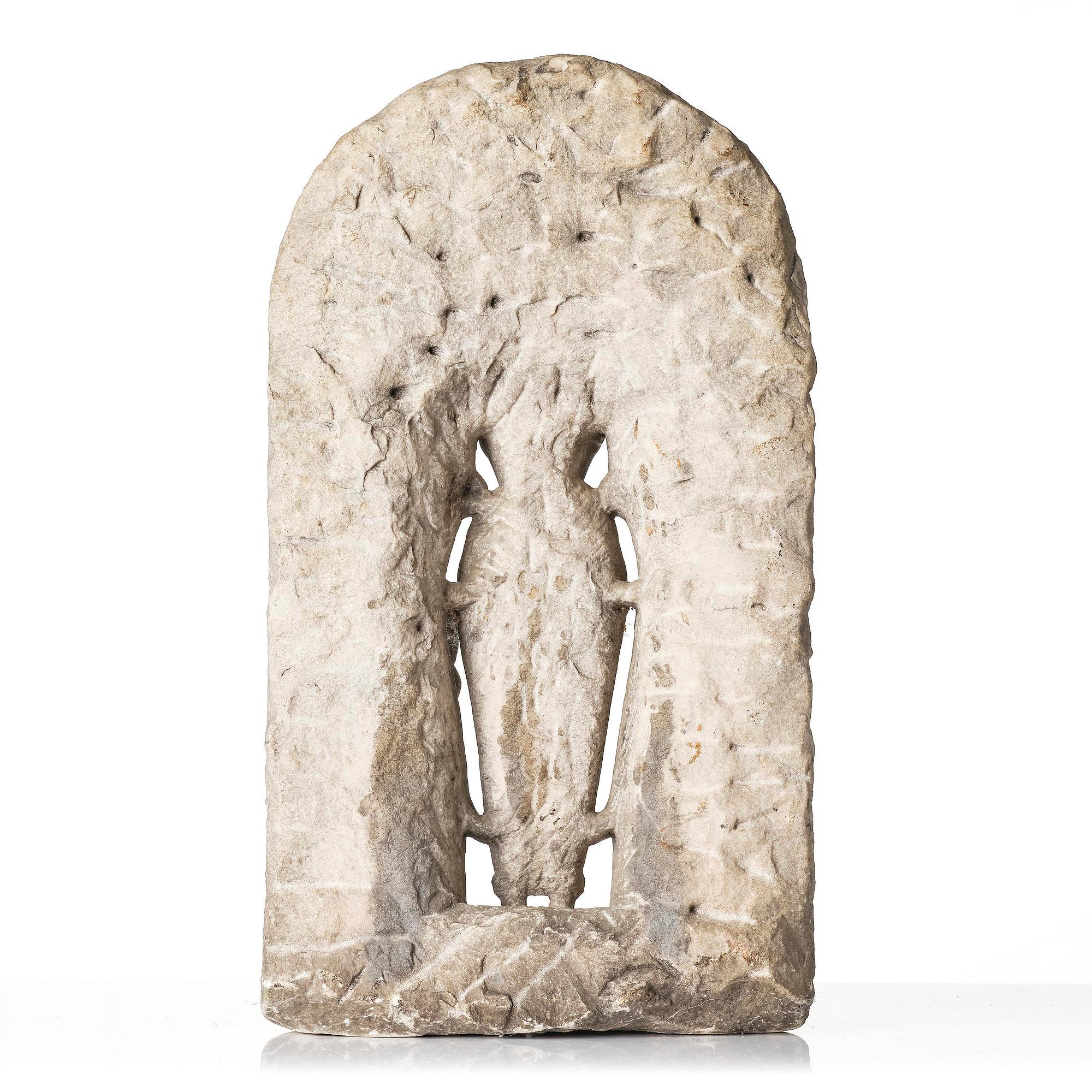 A stone stele of Devi, presumably North India, 12th century.