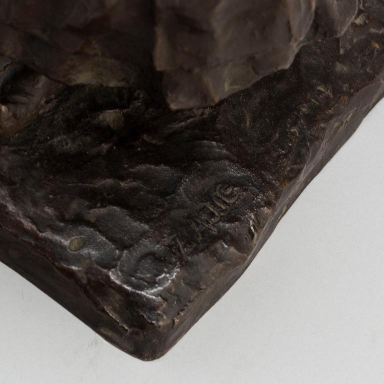 WILLIAM ZADIG, Sculpture. Signed. Bronze, height 28 cm.