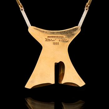 BJÖRN WECKSTRÖM, KAULAKORU, "Papillon", 18K kultaa. Lapponia 1986.