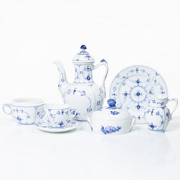 Royal Copenhagen, kaffeservis, 22 delar, "Musselmalet", Danmark.