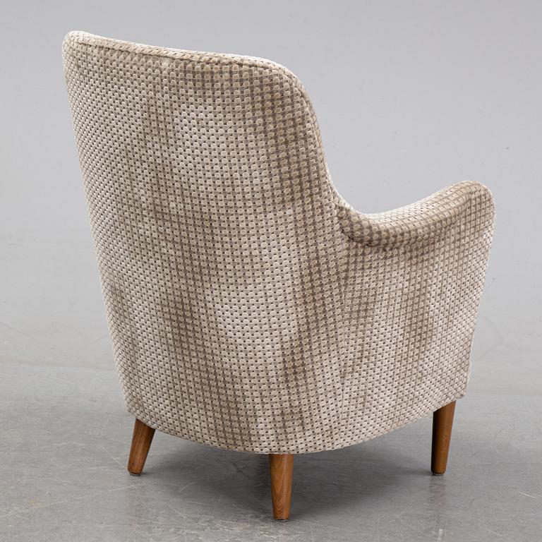 Carl Malmsten, a 'Samsas' easy chair, AB OH Sjögren, Tranås, 1986.