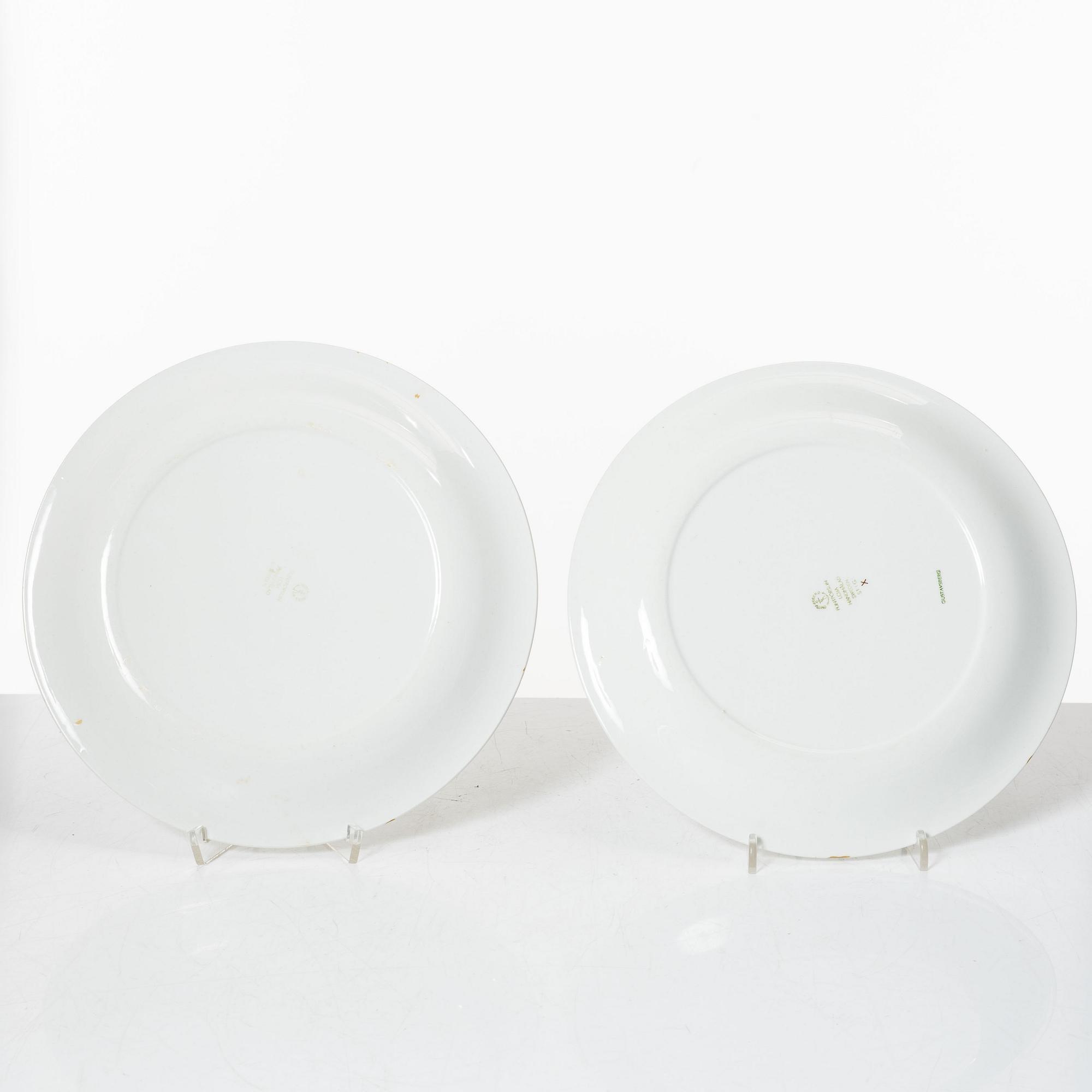 Stig Lindberg, five 'Löja' plates, Gustavsberg.