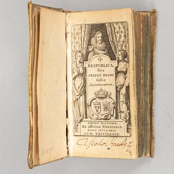 Elzevirs 1626, 1629, 1630 (France, Belgium, Holland, Netherlands) (3 vol).
