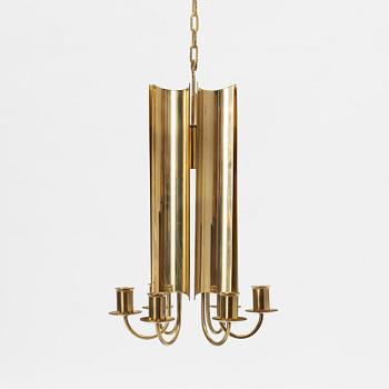 Pierre Forssell, a brass 'Reflex' chandelier, Skultuna.