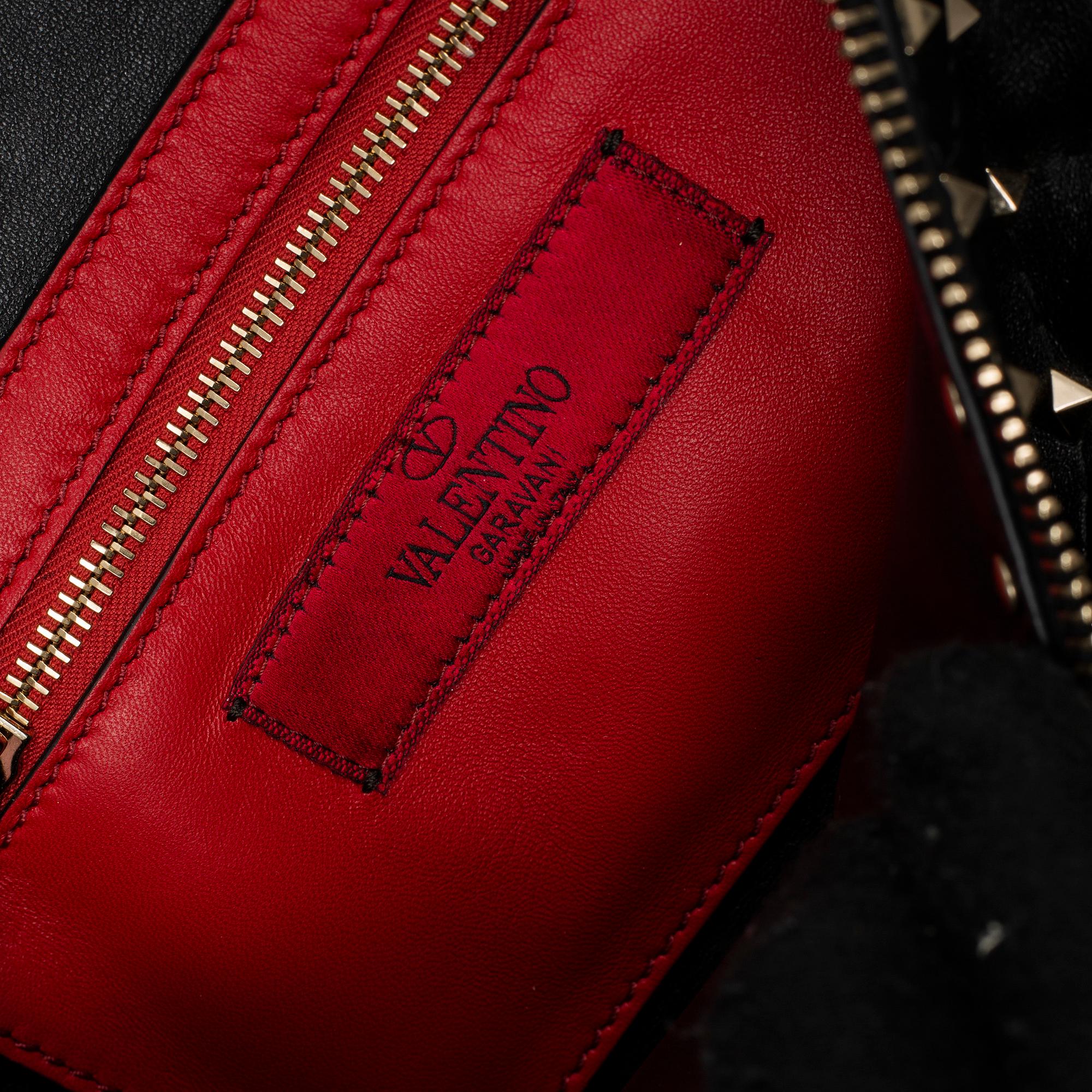 VALENTINO, midjeväska, "Rockstud spike bumbag".