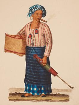 Justiniano Asunción Attributed to, Studies of the people of Manilla, Philippines.