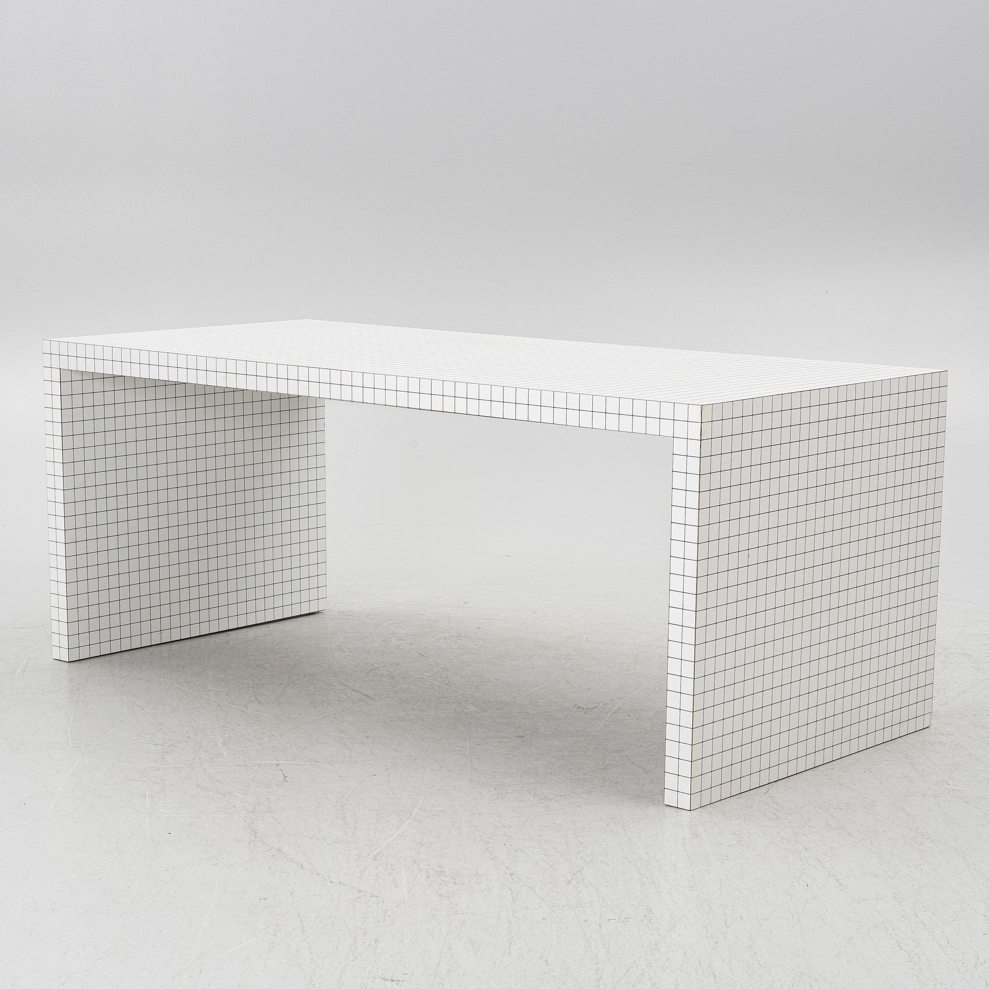 Superstudio, matbord, "Quaderna", Zanotta, Italien.