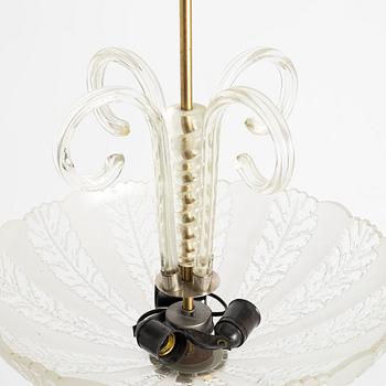 Taklampa, Swedish Modern, Elektroholm AB, Stockholm, 1940/50-tal.