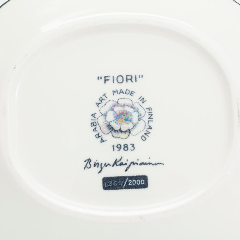 Birger Kaipiainen, ceramic Fiori dish, marked "Birger Kaipiainen, Arabia art made in Finland 1983", numbered 1367/2000.