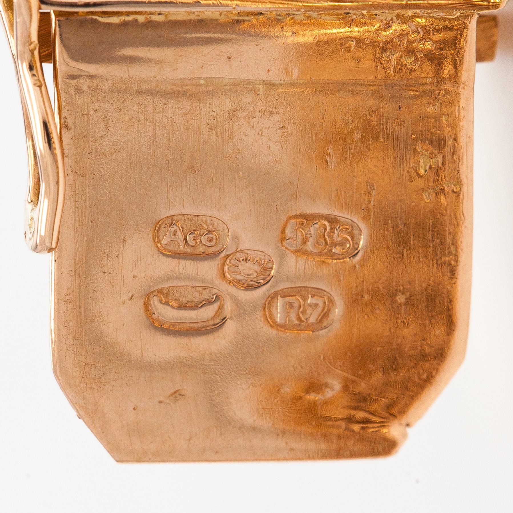 Bracelet, 14K gold, Aikala, Helsinki 1970.