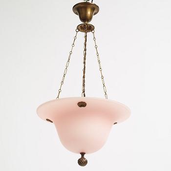 Erik Tidstrand, a model "25090" ceiling lamp, Nordiska Kompaniet, Sweden, circa 1923.