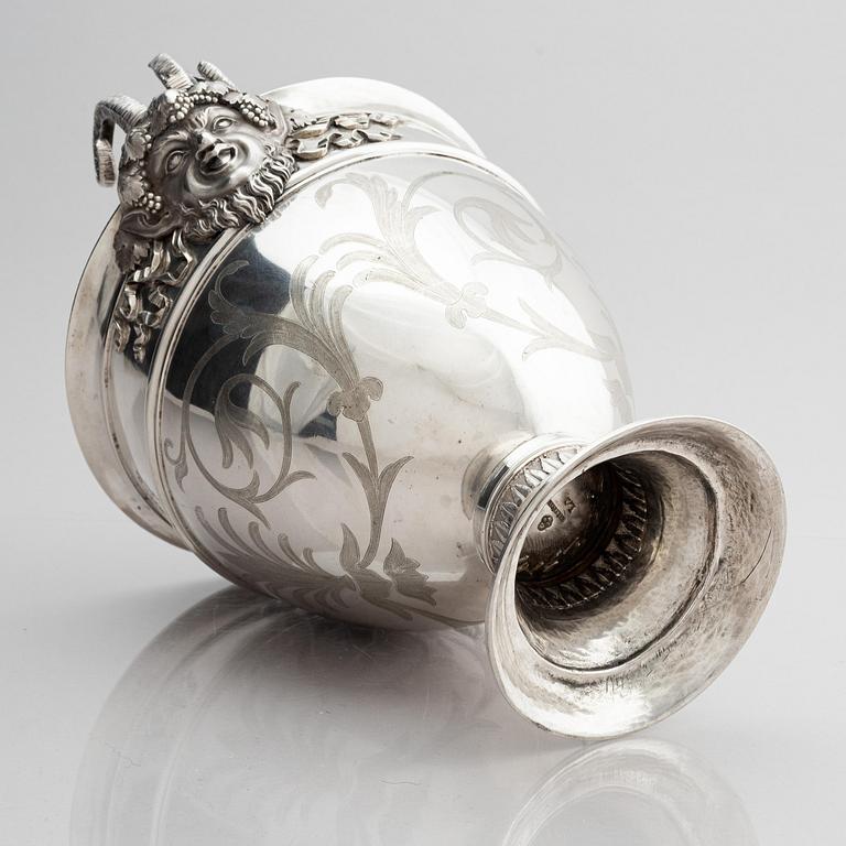 A pair of Swedish 18th century silver wine coolers, marks of Pehr Zethelius, Stockholm 1793.