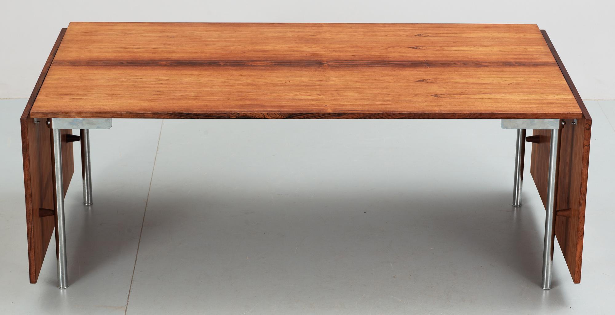 HANS J WEGNER, matbord med klaffar, "AT 319", Andreas Tuck, Danmark 1960-tal.