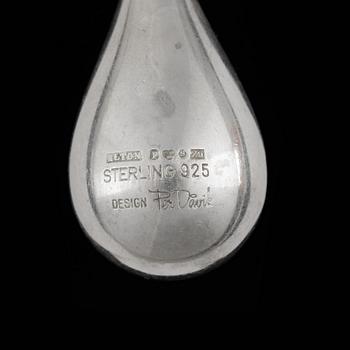 HÄNGE med kedja, silver, Per Dåvik för Alton Falköping 1974. Vikt ca 29 gram.