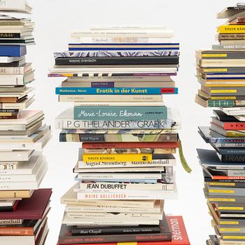 Lars Wetterlings bibliotek av konstlitteratur.