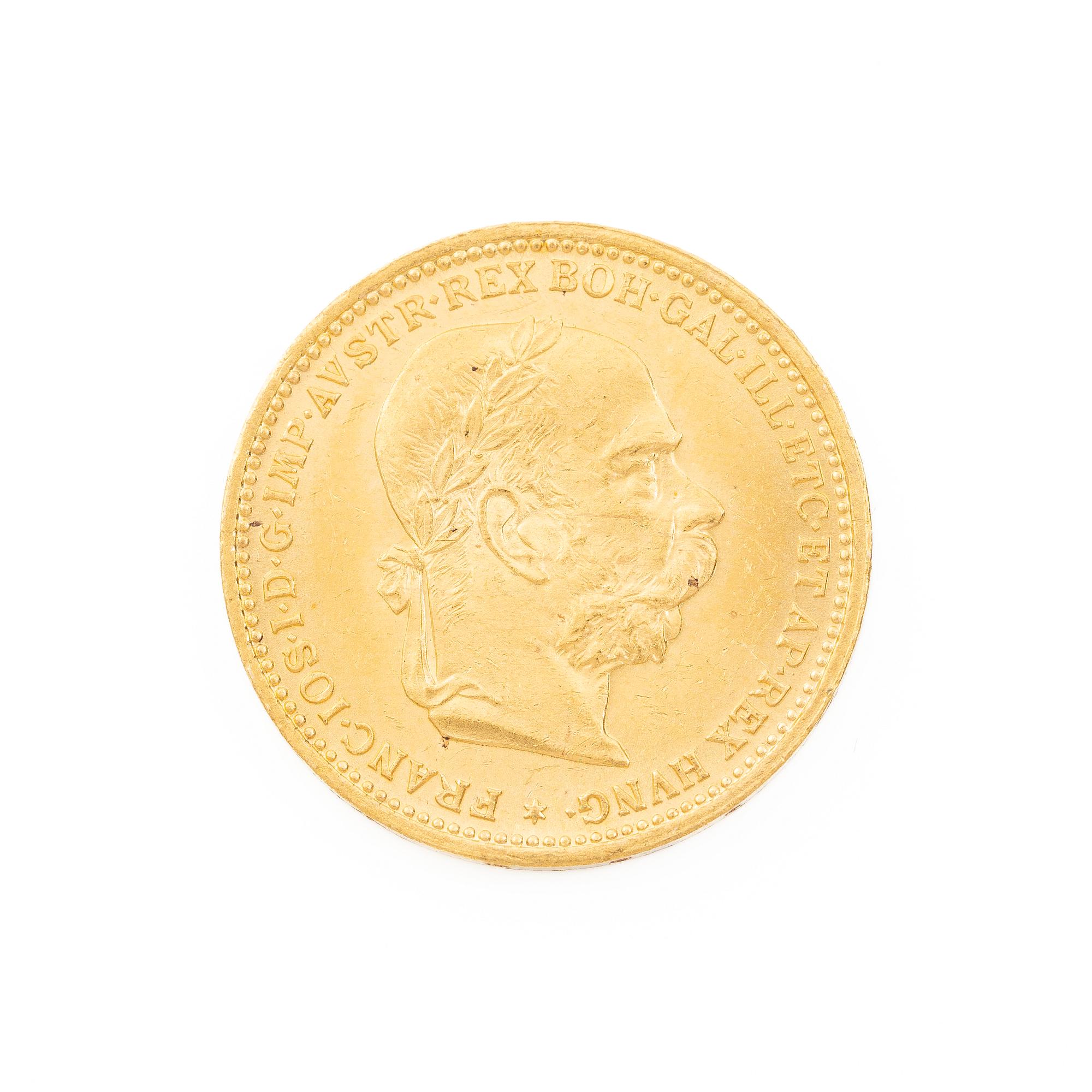 Gold coin, Austria-Hungary, 20 Corona, 1893.