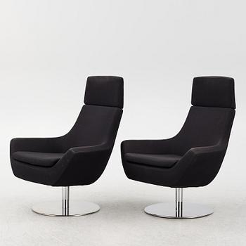 Roger Persson, a pair of 'Happy Swing' easy chairs, Swedese. 2000s.