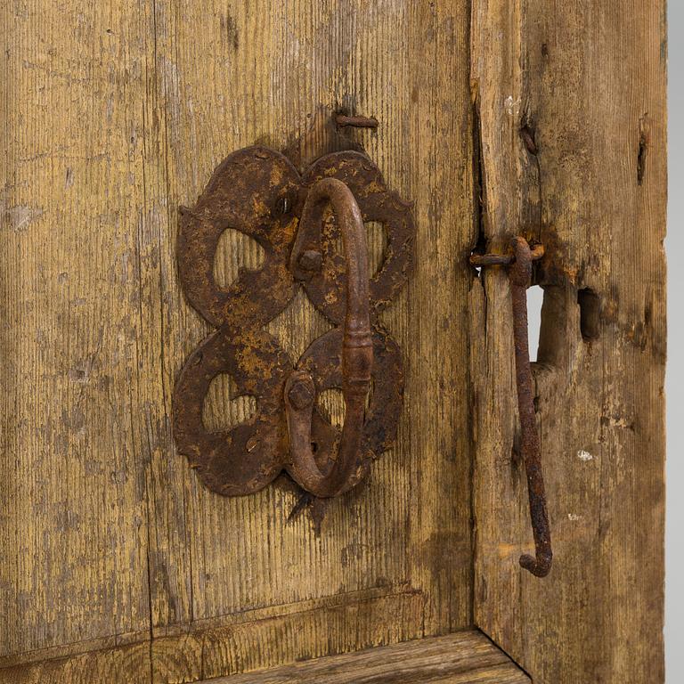 a pine door from around 1800.