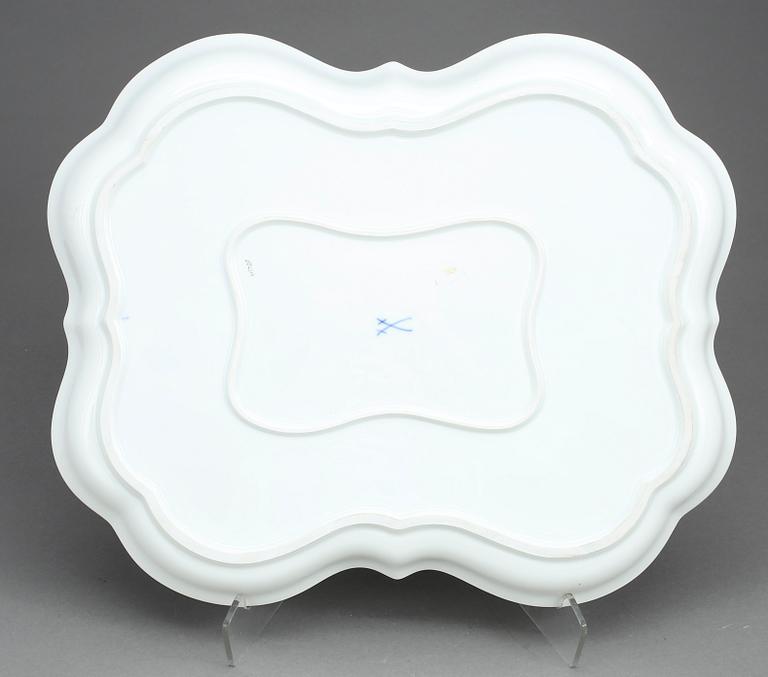 BRICKA, porslin, Meissen, första sortering, 1900-talets mitt.