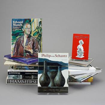 PARTI KONSTBÖCKER, 18 delar, bl a Jeff Koons, Hammershöi, Philip von Schantz, Mapplethorpe.