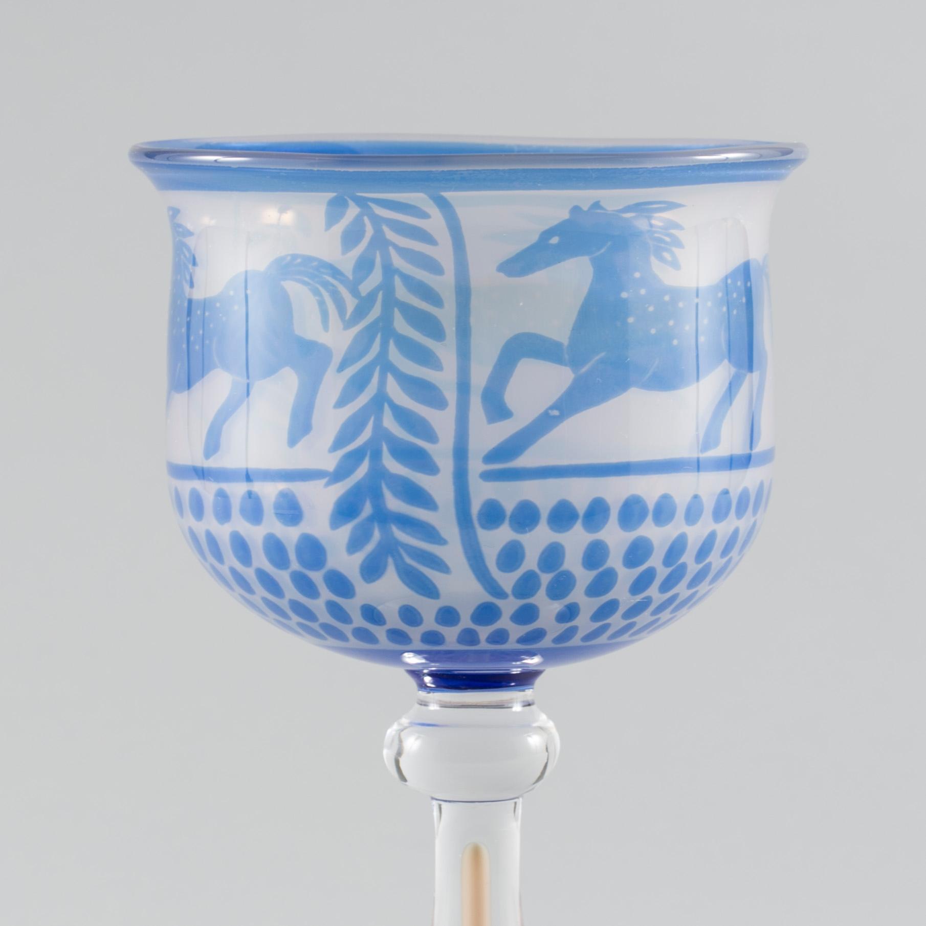 A Gunnar Cyrén glass cup, Orrefors.